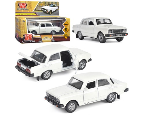 Машина металл АЗЛК "Москвич-2140sl", 12,5 см, (инерция, белый) в коробке