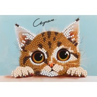 Кристальная (алмазная) мозаика открытка "Скучаю" 14.8 х 10.5 см