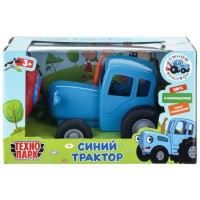 Синий трактор, р/у, 20 см, звук, синий, пуоьт управления, в коробке