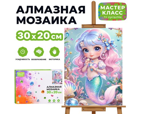 Мозаика алмазная "Морская принцесса" 20*30см