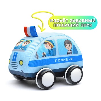 Машинка мягкая "Полиция"