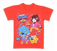 Футболка красная Brawl Stars Ворон 