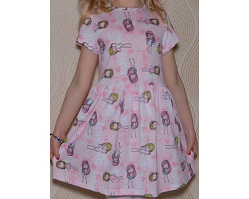 Платье  для девочки с куколками