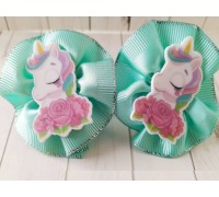 Резиночка для волос, единорожка